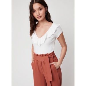 🔥wilfred🔥 | Aritzia Danette white ribbed t-shirt